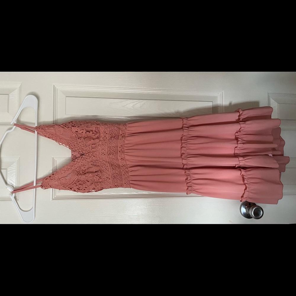 Pink dress from Amazon